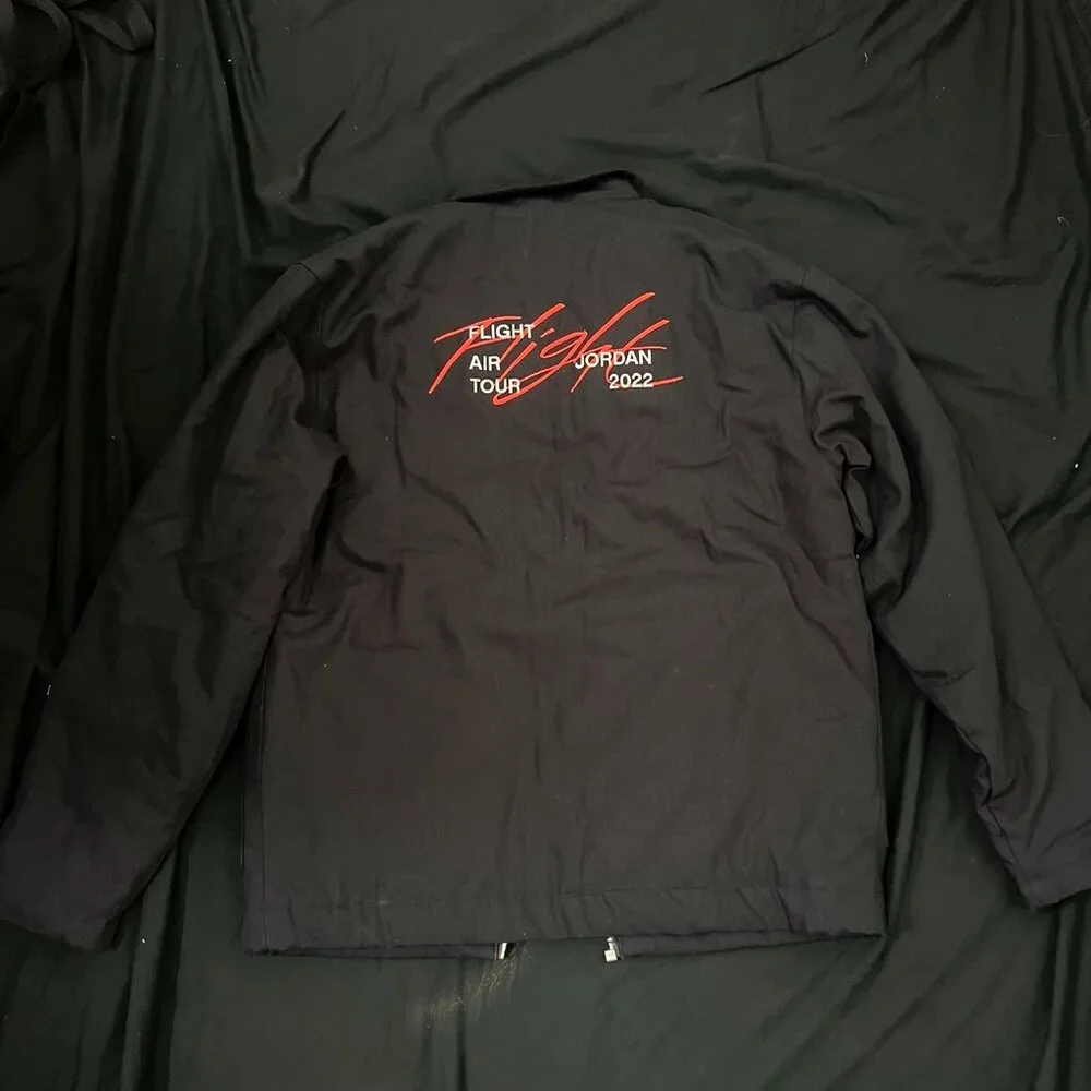 NWT Jordan Flight Heritage Reversible Jacket Black/Red SZ M - Picture 8 of 8